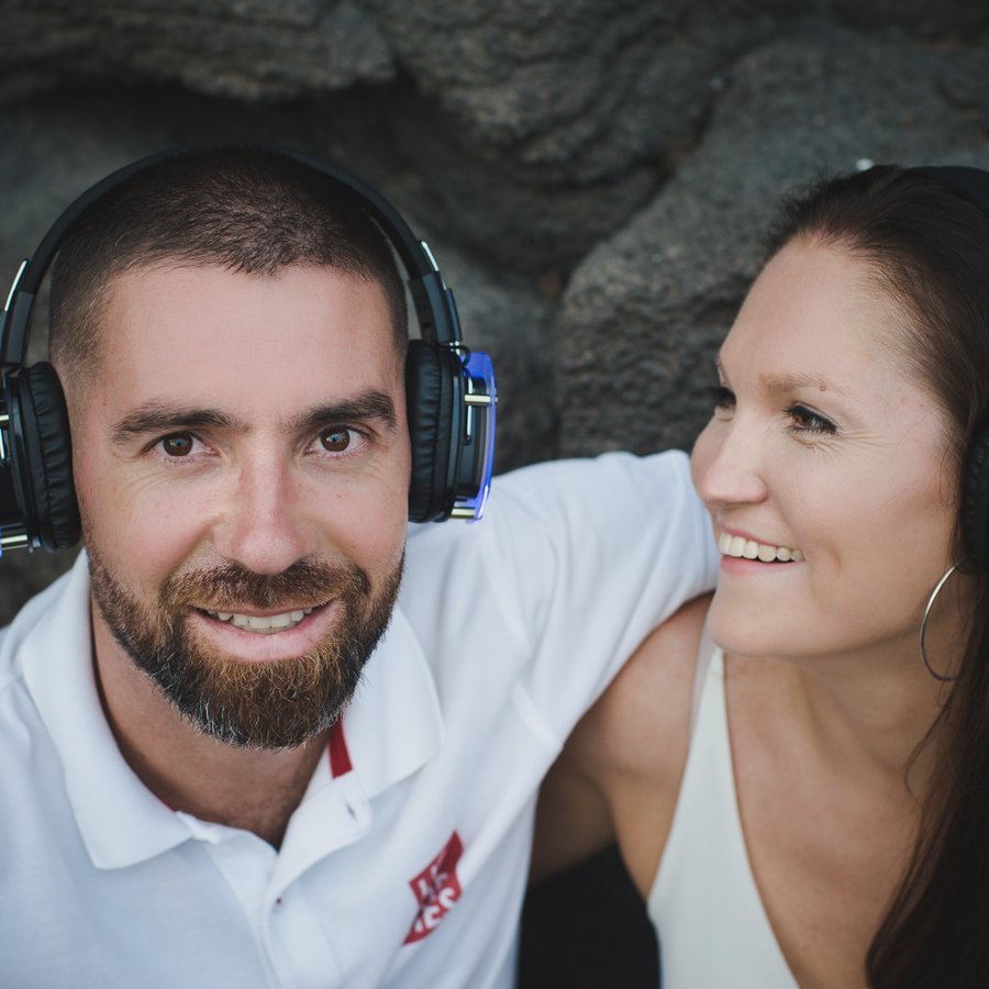 Natalia and Ruben, founders of Silent Beats Madeira